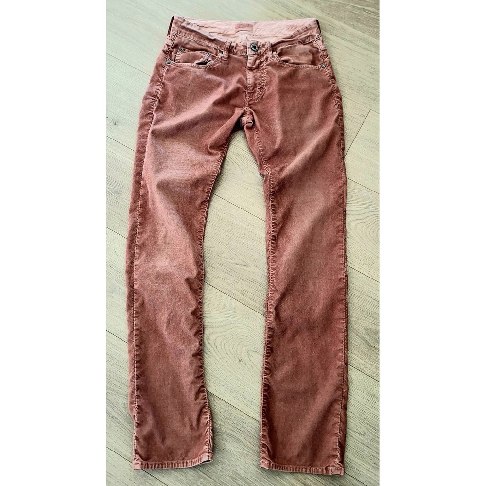 Stitch's Jeans Mens Corduroy Pants 31x32 Rustic Rust Straight Leg Distressed